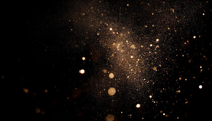 particles overlay on black background