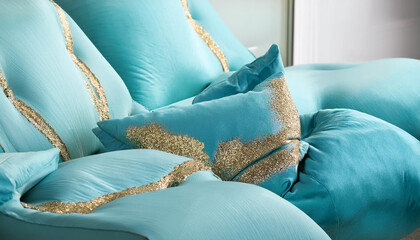 sensitive summary pastel blue history with gold sequins copy