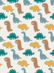 kids dino carton funny cute v...