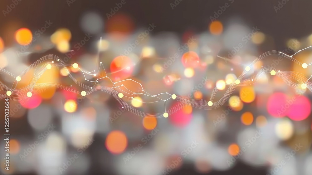 Aufkleber dynamic light patterns urban environment abstract art nighttime close-up visual harmony for modern d