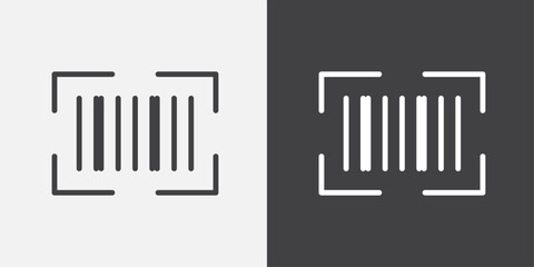 Barcode read vector icons collection graphic designs for ui designs