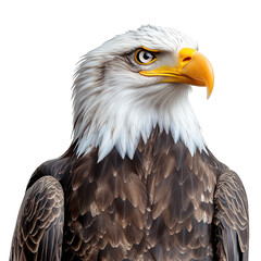 Obraz premium American bald eagle isolated on transparent background