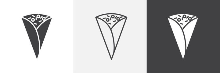 Crepe vector icons collection graphic designs for ui designs