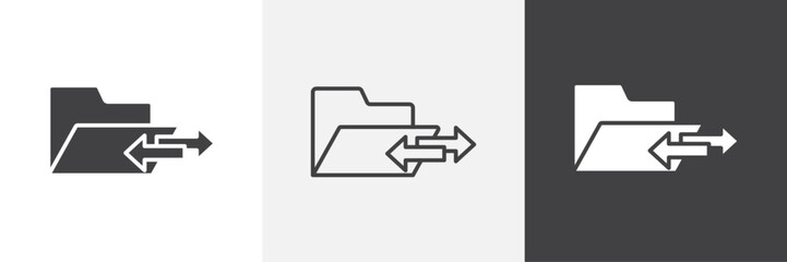 Data transfer vector icons collection graphic designs for ui designs