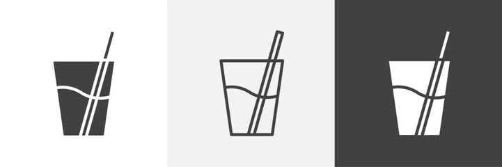 Drink vector icons collection graphic designs for ui designs