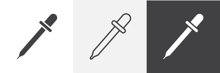 Eye dropper vector icons collection graphic designs for ui designs