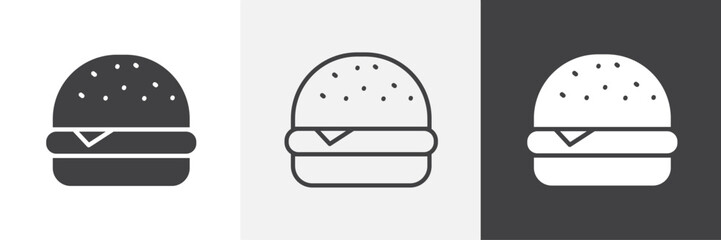 Hamburger vector icons collection graphic designs for ui designs