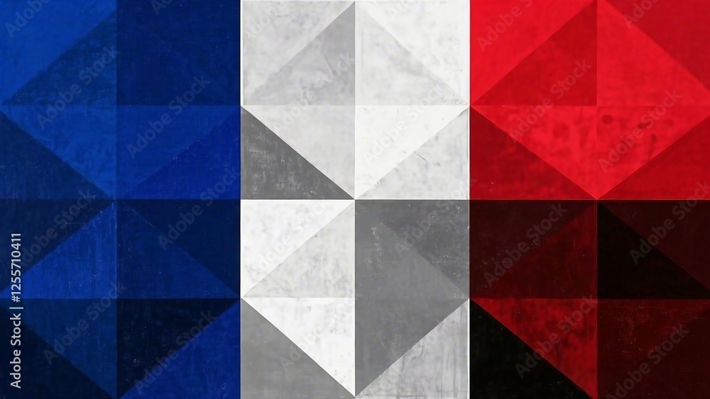 Aufkleber abstract geometric triangle pattern design
