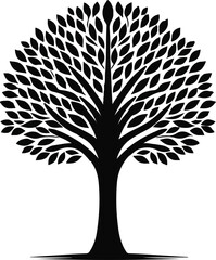 tree vector silhouettes