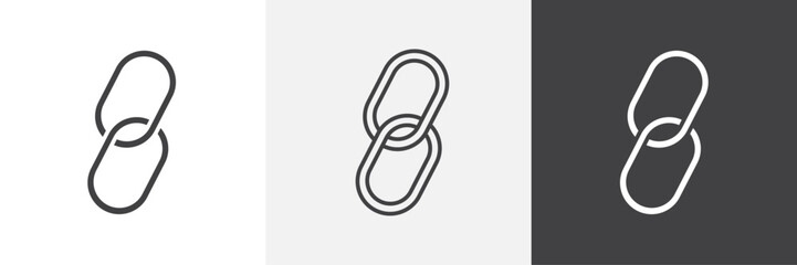 Link vector icons collection graphic designs for ui designs