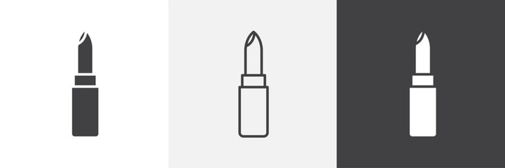 Lipstick vector icons collection graphic designs for ui designs
