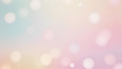 Dreamy pastel bokeh background. Soft, blurred circles create a tranquil, ethereal mood. Perfect for design projects!