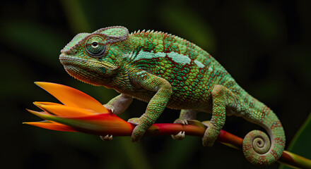 Obraz premium chameleon