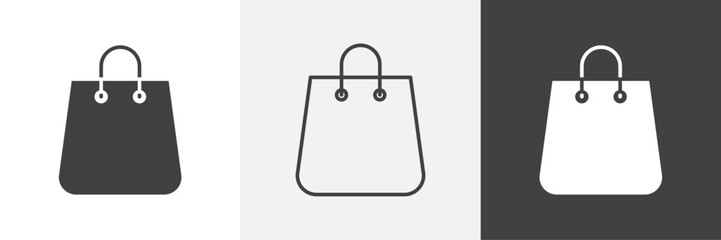 Shopping bag vector icons collection graphic designs for ui designs