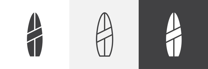 Surfing vector icons collection graphic designs for ui designs