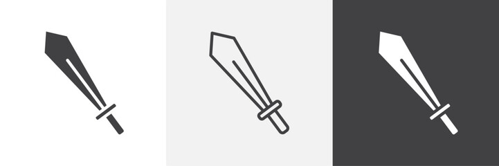 Sword vector icons collection graphic designs for ui designs
