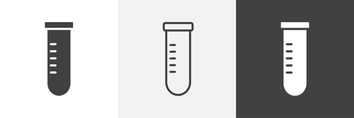 Test tube vector icons collection graphic designs for ui designs