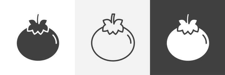 Tomato vector icons collection graphic designs for ui designs