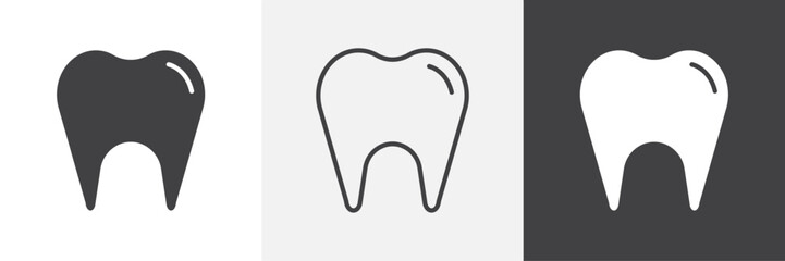 Tooth vector icons collection graphic designs for ui designs