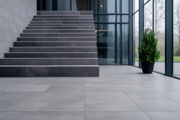 Obraz premium Sleek Modern Interior Design with Urban Aesthetic in Baltic Style