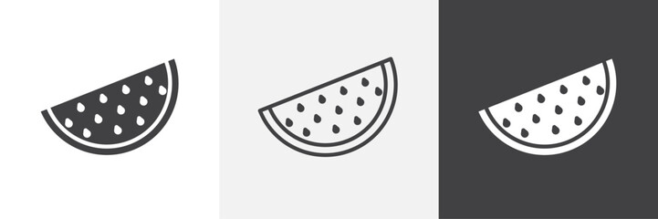 Watermelon vector icons collection graphic designs for ui designs