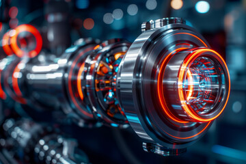 An installation for accelerating elementary particles. Scientific equipment