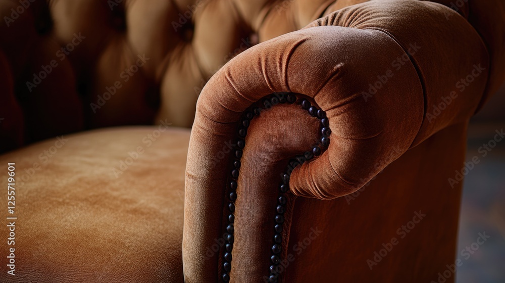 Aufkleber a close-up view of a chair with a chain wrapped around its frame