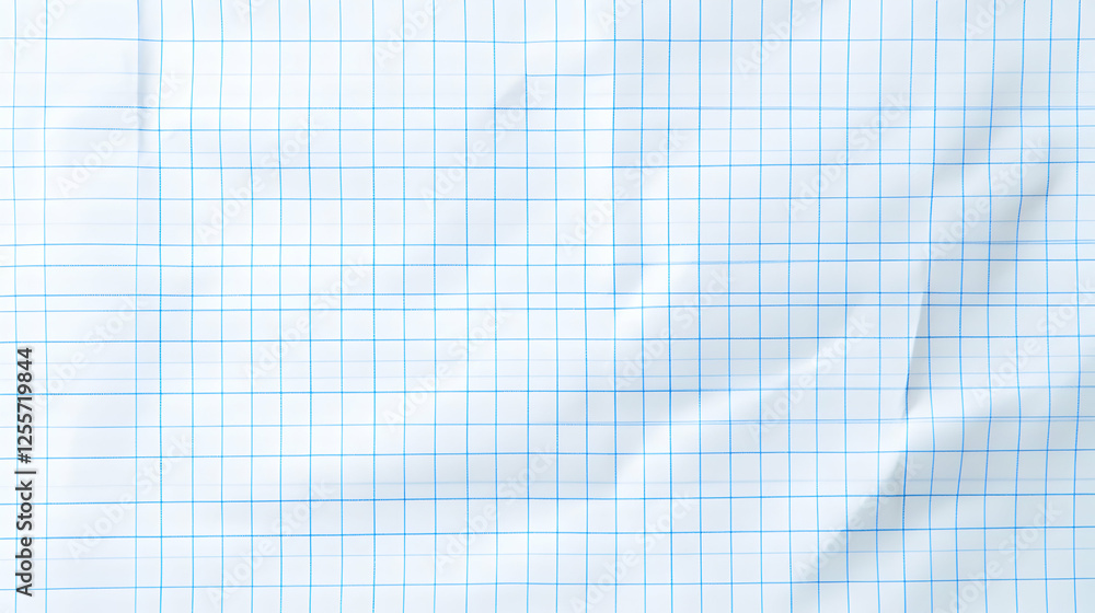 Poster crumpled grid paper background texture. perfect for design projects needing a textured, academic fee