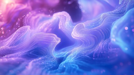 Abstract Futuristic Digital Landscape
