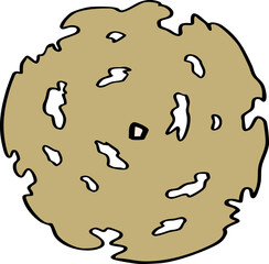 decoration hand drawn cartoon top view of tree illustration for landscape and architecture design.