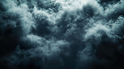 Smoky Clouds Abyss: Dark Abstract Depth
