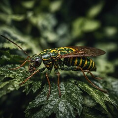 Design an insect with camouflage abilities that change dynamically.

