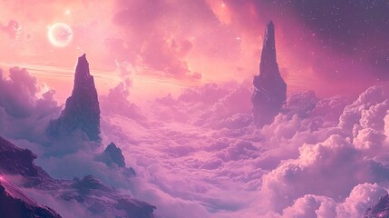 Pastel Cosmic Dreamscape
