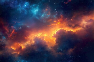 Fototapeta premium Celestial Cosmic Grace 