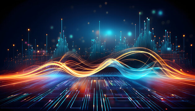 virtual fractal realms background