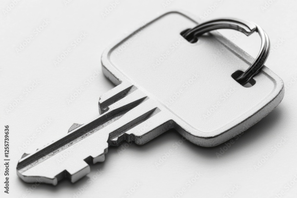 Poster a metal key with two smaller keys attached to it, often used for carrying multiple keys