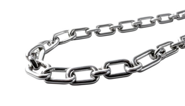 Chain Chrome material silver chain jewelry png