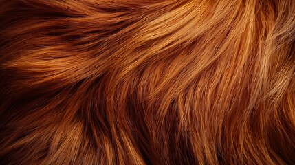 Naklejka premium Luxurious fur texture in rich orange tones for high-end fashion and interior design concepts