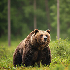 brown bear in the forest