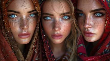 Obraz premium portrait of two young women