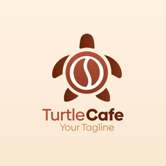 Turtle Cafe Logo Design Template. Good for Business, Agency, Community and Organization