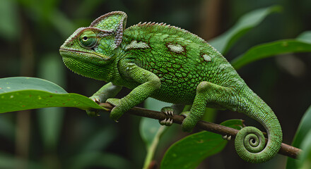 Obraz premium chameleon