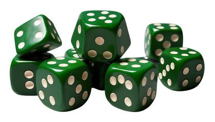 Dados verdes png