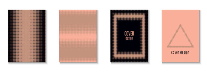 Wave Template Set. Color Circles On Memphis Layout. Linear Frame With Geometric Design. Party Flyer. Minimalist Book Poster. Geometric Graphic Pattern. Trendy Wave Template