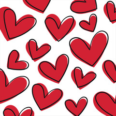 Background with hearts for Valentine s day. Romantic background.
