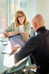 Business people meeting in a modern office