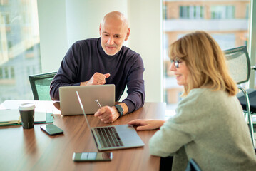 Business people meeting in a modern office