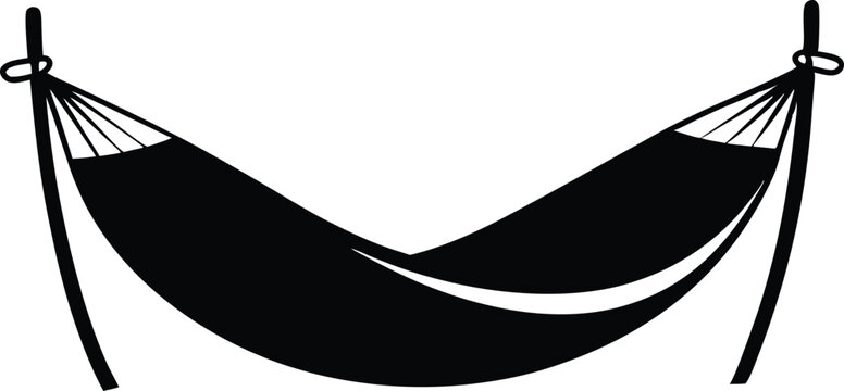 black hammock resting, relaxing, leisure clip art preview