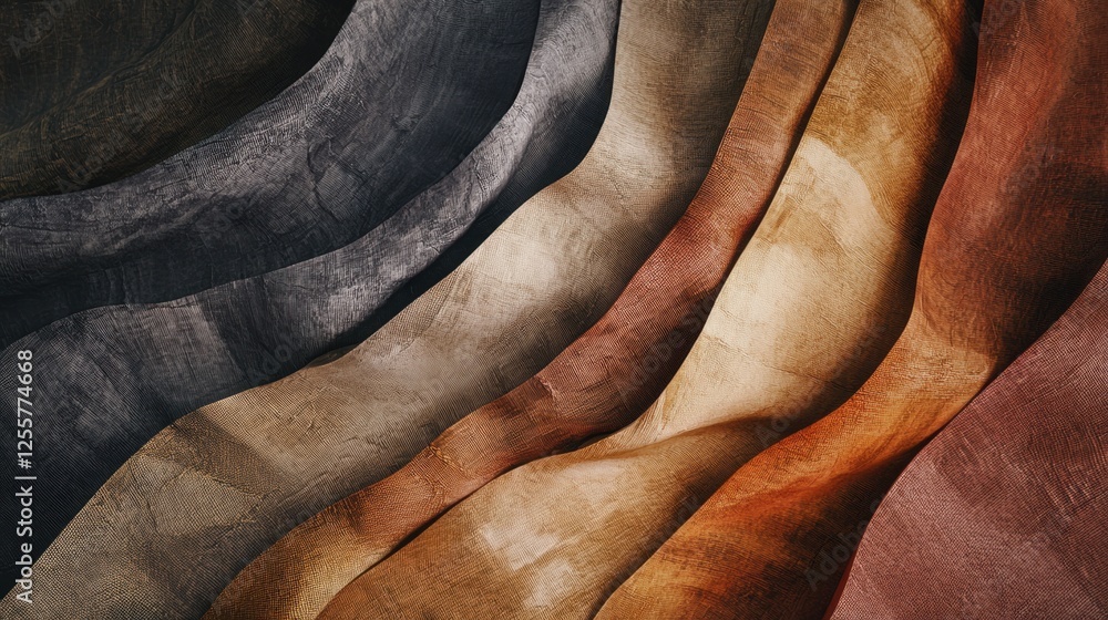Poster stunning abstract backdrop with fluid curves and rich color transitions for modern design applicatio