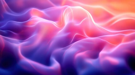 Fototapeta premium Abstract fluid shapes with vibrant colors creating a dreamy, ethereal texture.